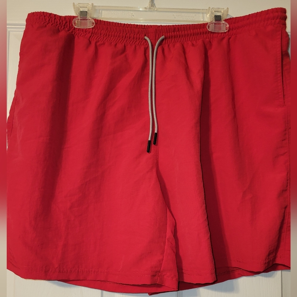 American Giant Men's Swim‎ Shorts Red Size XX Large Beach Pool Vacation